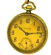 Unicorn (Rolex family) pocket watch, Carsteel 1925 Int. Prov. Champions (Soccer)